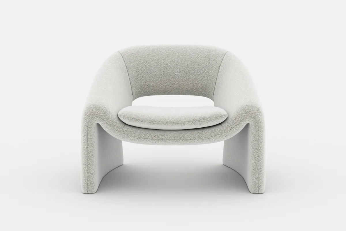 Sacha Performance Bouclé Armchair - view 2