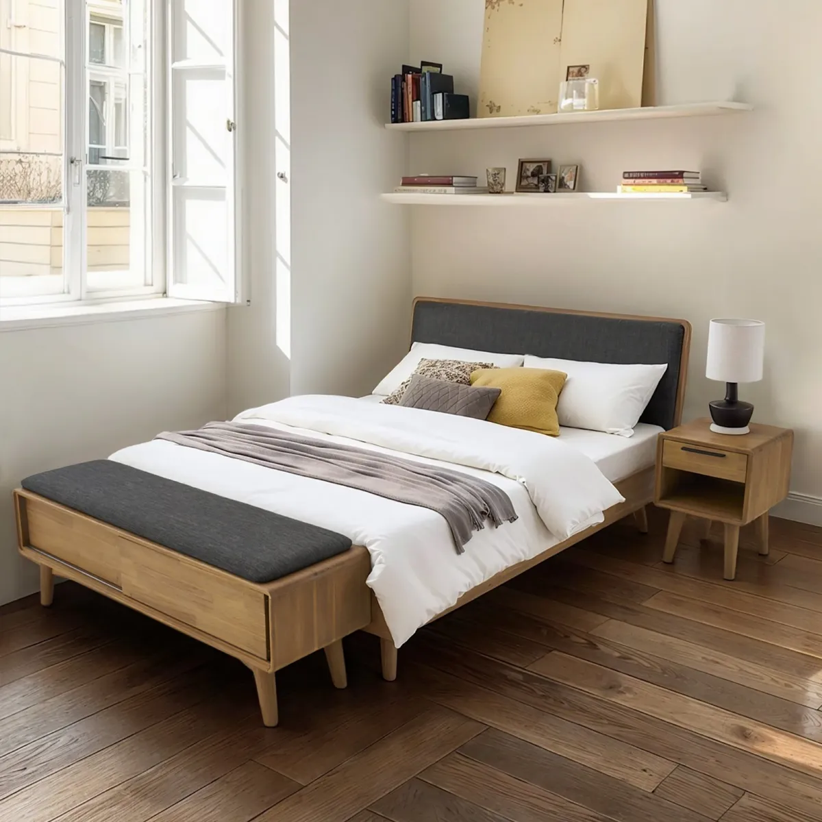 Seb 1-Drawer Nightstand - view 8