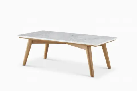 Seb Rectangular Marble Coffee Table