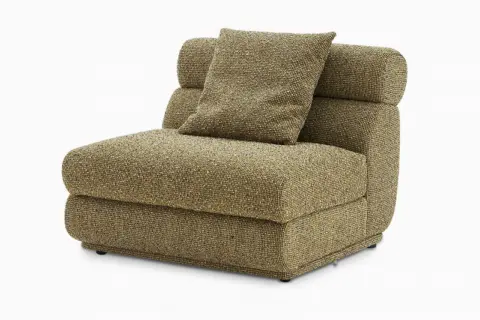 Solari Performance Fabric Armless Couch