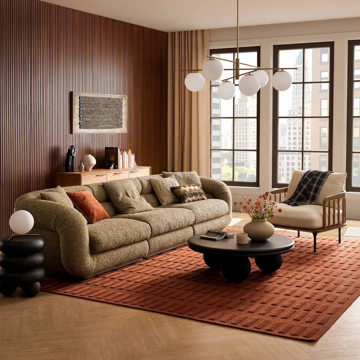 Solari Performance Fabric Extended Sofa - view 6