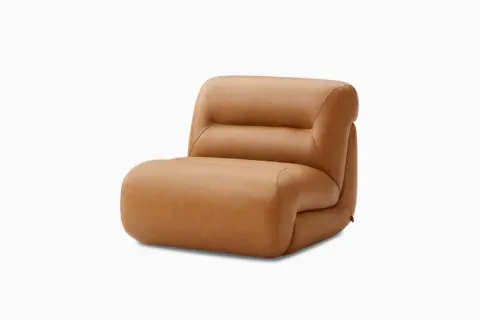 Tovi Leather Armless Couch