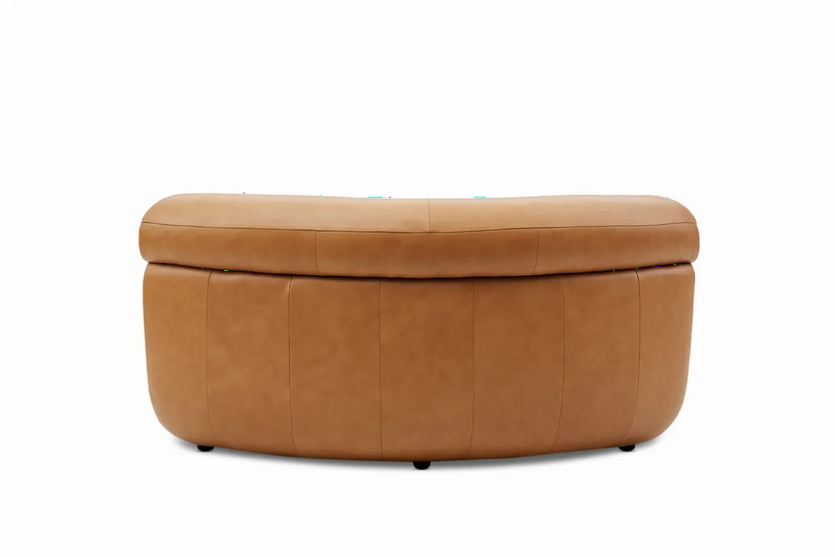 Tovi Leather Corner Couch - view 4