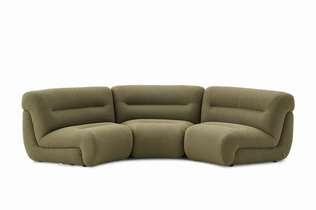 Tovi Performance Boucle Curve Sofa - view 5