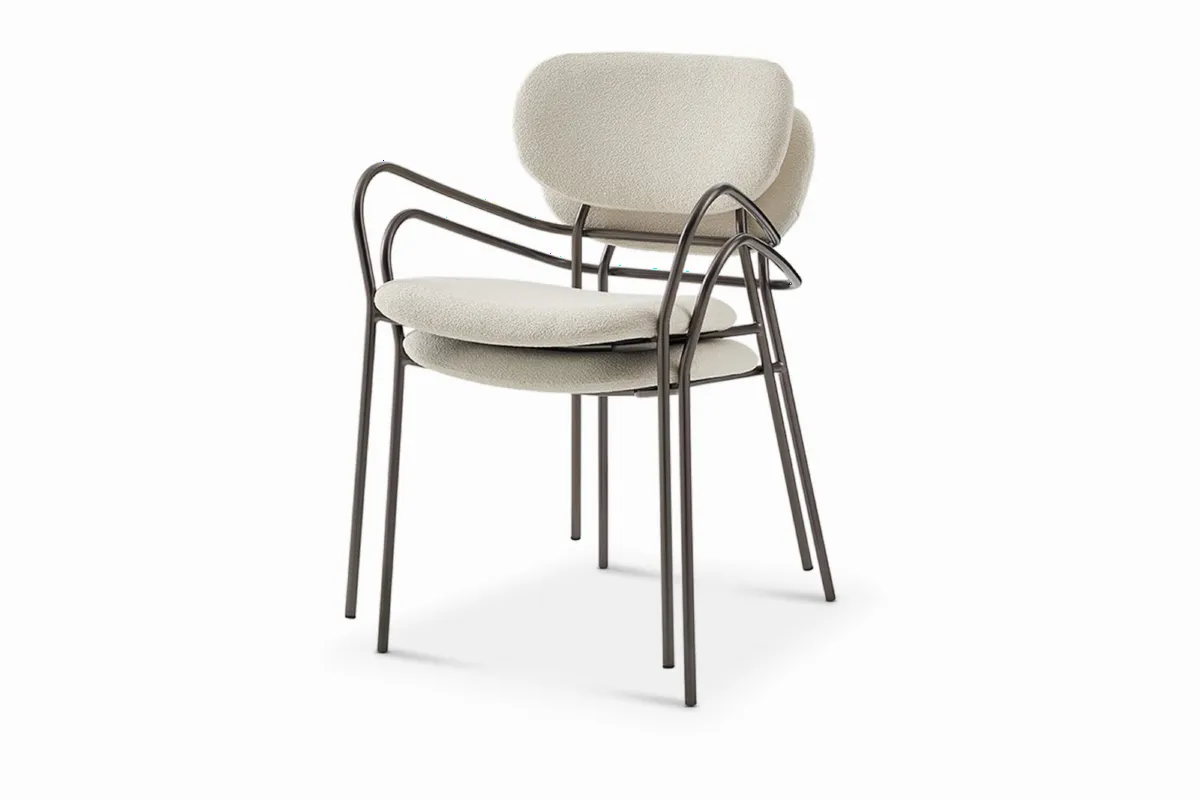 Winslow Performance Bouclé Dining Arm Chair - view 2